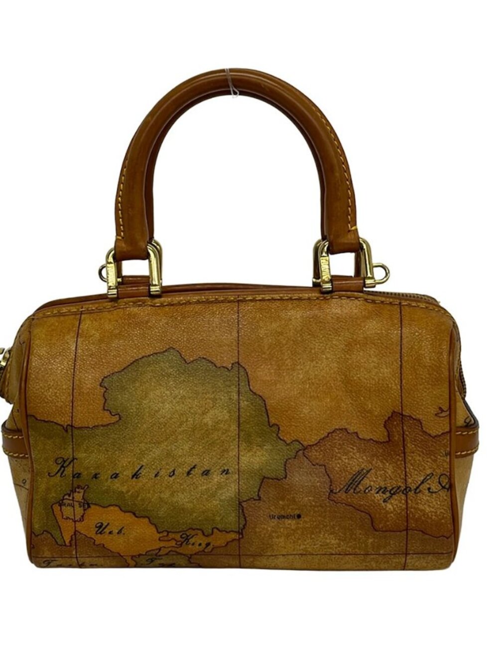 PRIMA CLASSE ALVIERO MARTINI Brown Khaki Multi PVC Leather Handbag